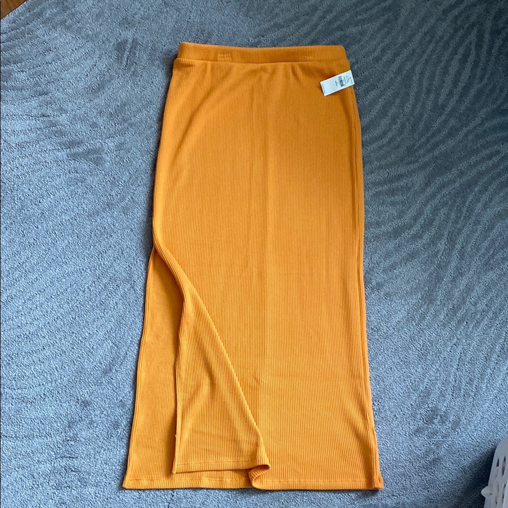 Old Navy Mustard Maxi Skirt